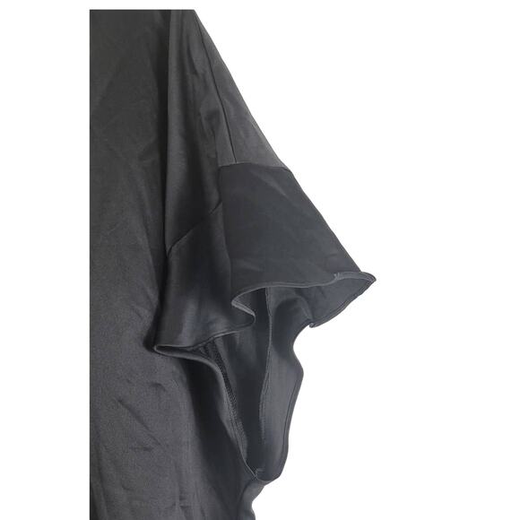 Victoria Secret Love Black Silky Robe OSFM NWT MSRP $58 - Picture 3 of 7